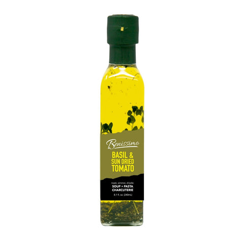 Basil & Sun Dried Tomato Oil 8.1 oz - Benissimo